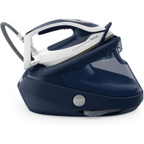 Tefal GV9720 Pro Express Ultimate Steam Iron Station Powerful 8-Bar Pressure Constant Steam Release 170 g/min, Steam Boost 590 g/min Removable Limescale Collector Extra Quiet White/Blue