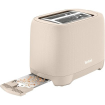 Tefal Toaster Morning 2-Slot Toaster with Bun Warmer for Rolls, Baguettes And Croissants 7 Browning Levels TT2M1B27