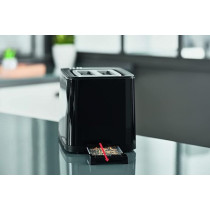 Tefal Toaster SmartN'Light Digital Toaster 2 Slots, 850 W 7 Levels of Toasting Defrot and Reheat Functions Settings Saving Function Safe to Touch Black, TT640840