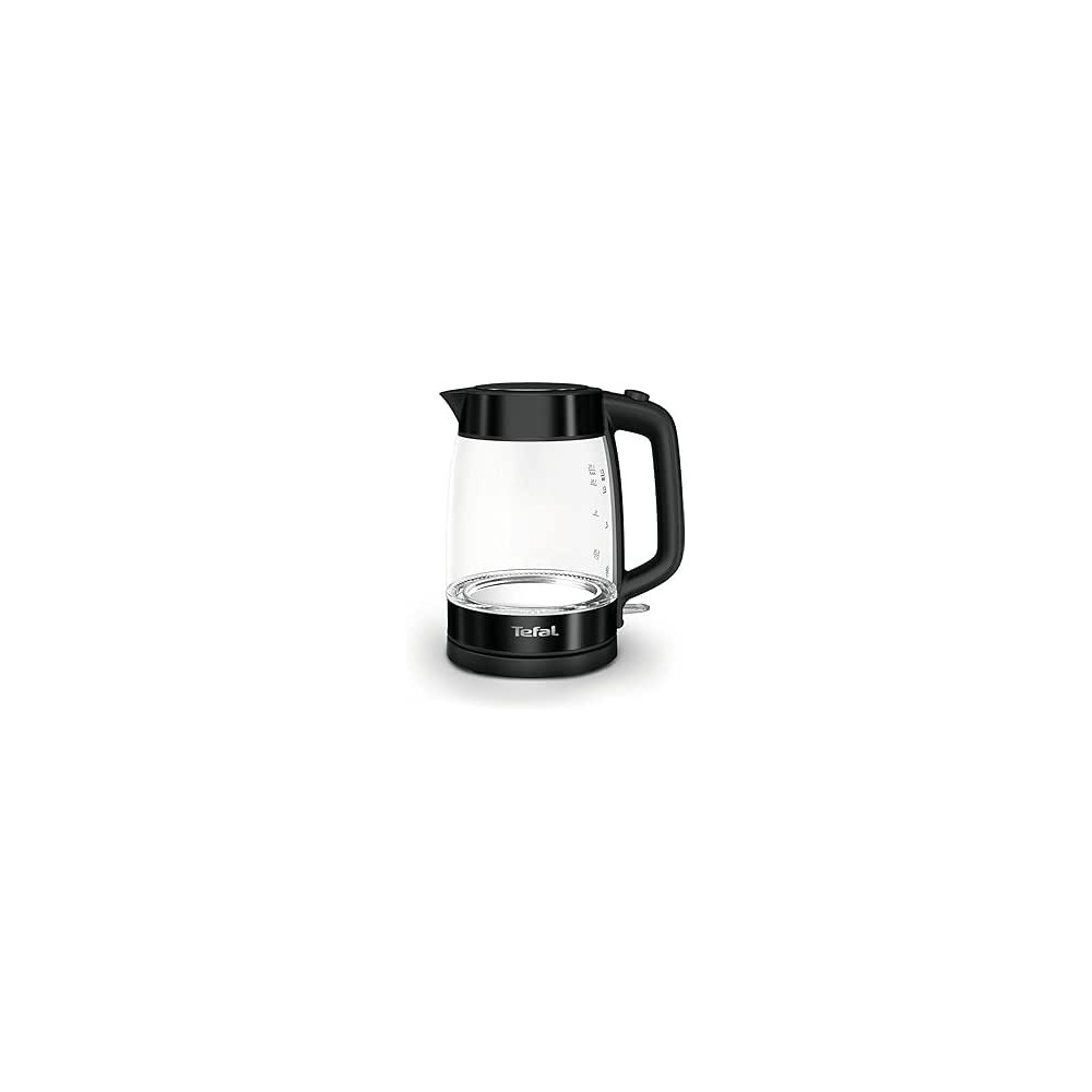 Tefal Electric Glass Kettle KI840830, with Auto Shut-Off And Removable Mesh Filter, Fresh Water Boiled, 2200W, 1.7 Liters, Black