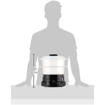 Tefal Steam Cooker Minicompact Black 6L Steamer Easy To Store, VC139865