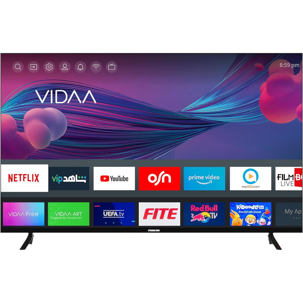 Nikai 50 Inch 4K UHD Quality Smart TV, Black, UHD50SVDLED