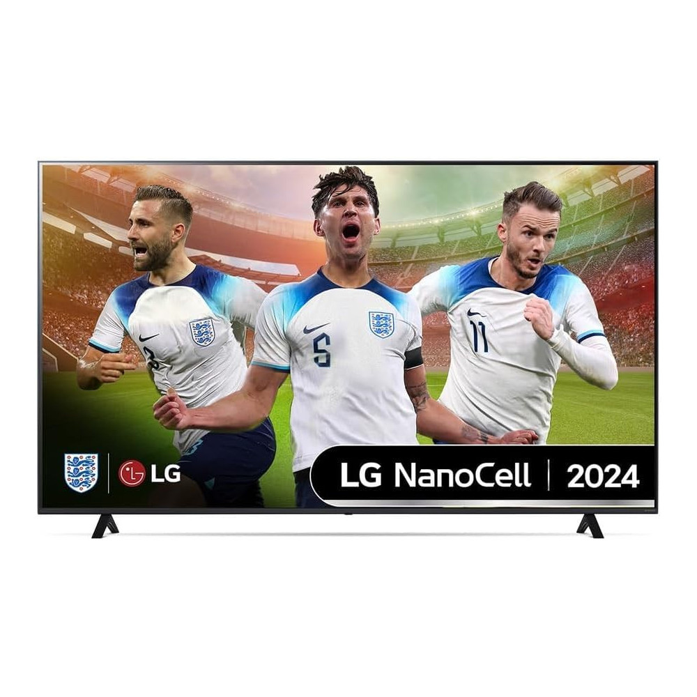 LG 75 Inch Nanocell Nano81 4K Smart Tv Ai Magic Remote HDR10 Webos24, Black