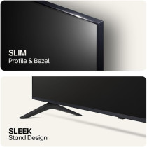 LG 75 Inch Nanocell Nano81 4K Smart Tv Ai Magic Remote HDR10 Webos24, Black