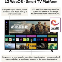 LG 75 Inch Nanocell Nano81 4K Smart Tv Ai Magic Remote HDR10 Webos24, Black