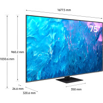 Samsung 75 Inch 4K QLED HDR+ 4K Smart TV, Black