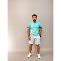 Zeus Logo Print Sports T-shirt, L Green