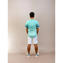 Zeus Logo Print Sports T-shirt, L Green