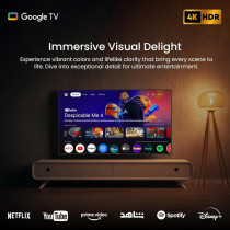 STAR TRACK 65 Inch 4K HDR Smart Google TV with Built-in Chromecast & Google Assistance, Hands-free Voice Control with Dolby Audio (ST -65K-KT2200GT)