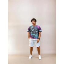 Zeus Logo Print Sports T-shirt, L Multicolor 