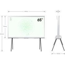 Samsung 65 Inch The Serif LS01D QLED 4K 360 All Round Design Smart TV, White