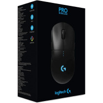 Logitech G Pro Wireless Gaming Mouse, Hero 25K Sensor, 25,600 Dpi, Rgb, Ultra Lightweight, 4-8 Programmable Buttons, Long Battery Life, Powerplay-Compatible, Built For Esports, Pc/Mac, Black