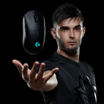 Logitech G Pro Wireless Gaming Mouse, Hero 25K Sensor, 25,600 Dpi, Rgb, Ultra Lightweight, 4-8 Programmable Buttons, Long Battery Life, Powerplay-Compatible, Built For Esports, Pc/Mac, Black