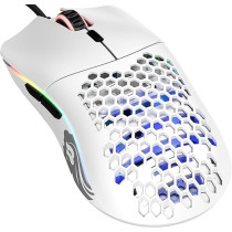 Glorious Pc Gaming Race Model O Wired Gaming Mouse, Rgb 67G Lightweight Ergonomic, Backlit Honeycomb Shell Design Mice (Matte White)