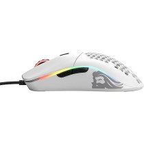 Glorious Pc Gaming Race Model O Wired Gaming Mouse, Rgb 67G Lightweight Ergonomic, Backlit Honeycomb Shell Design Mice (Matte White)