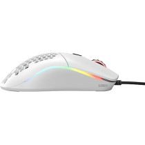 Glorious Pc Gaming Race Model O Wired Gaming Mouse, Rgb 67G Lightweight Ergonomic, Backlit Honeycomb Shell Design Mice (Matte White)