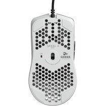 Glorious Pc Gaming Race Model O Wired Gaming Mouse, Rgb 67G Lightweight Ergonomic, Backlit Honeycomb Shell Design Mice (Matte White)
