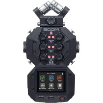 Zoom H8 Portable Recorder (Compatible Upto 12-Track Recording) 6 Inputs, Touchscreen/Usb Audio Interface, Battery Powered, For Stereo/Multitrack Audio, Video, Podcasting And Music