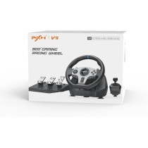 Pxn V9 Driving Racing Steering Wheel With Pedals, Gear Shifter, 270/900 Degree Racing Simulator, Compatible With Pc, Ps3, PS4, For Switch