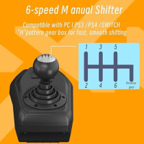 Pxn V9 Driving Racing Steering Wheel With Pedals, Gear Shifter, 270/900 Degree Racing Simulator, Compatible With Pc, Ps3, PS4, For Switch