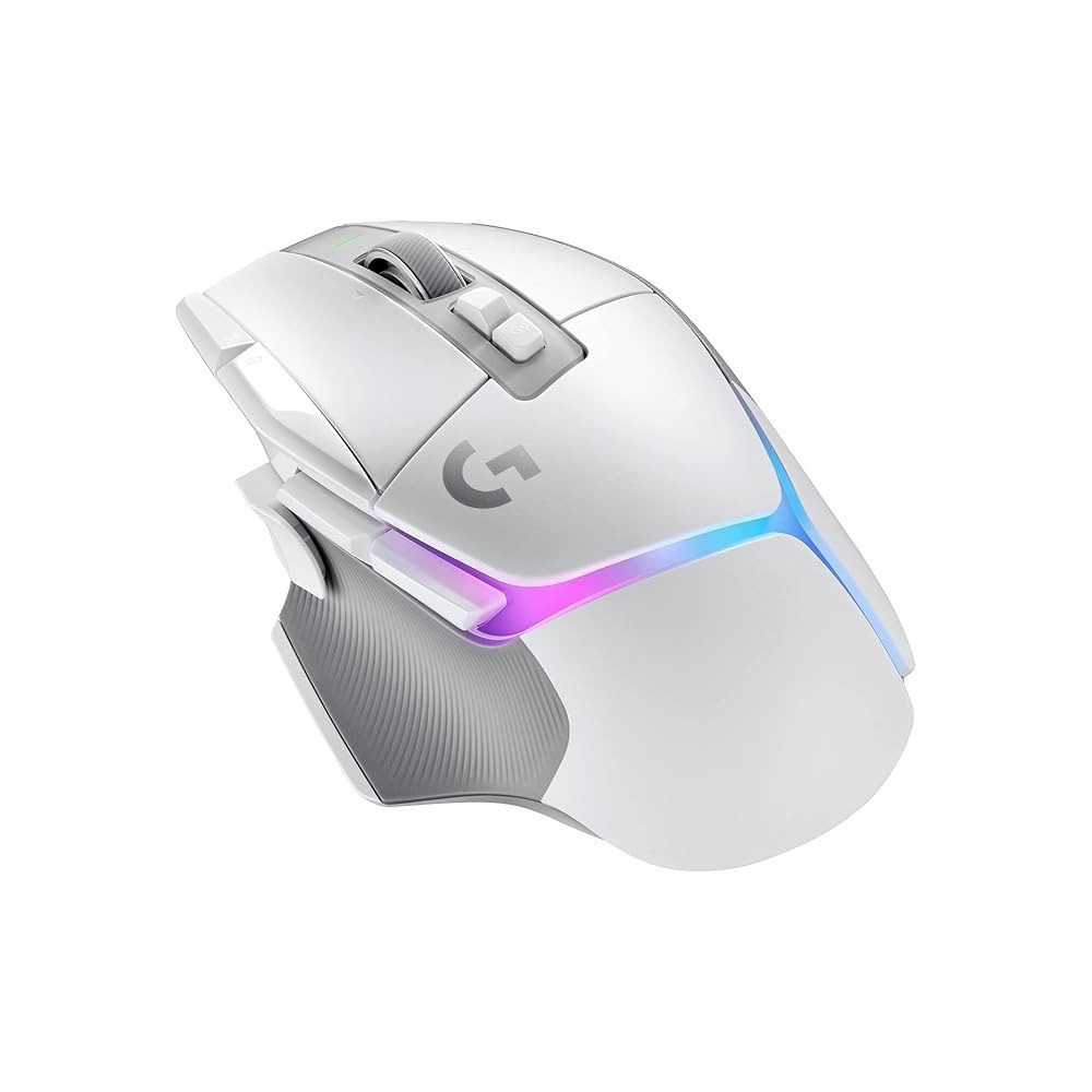 Logitech G502 X Plus Lightspeed Wireless Optical Mouse - Lightforce Hybrid Switches, Lightsync Rgb, Hero 25K Gaming Sensor, Compatible With Pc - Macos/Windows, White