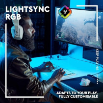 Logitech G502 X Plus Lightspeed Wireless Optical Mouse - Lightforce Hybrid Switches, Lightsync Rgb, Hero 25K Gaming Sensor, Compatible With Pc - Macos/Windows, White