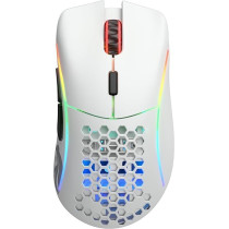 Glorious Model D Wireless Gaming Mouse, Ultralight Mouse, White Ergonomic Mouse, Gaming Mouse Honeycomb (Matte White Mouse)