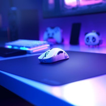 Glorious Model D Wireless Gaming Mouse, Ultralight Mouse, White Ergonomic Mouse, Gaming Mouse Honeycomb (Matte White Mouse)