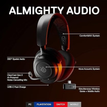 SteelSeries Arctis Nova 7 Wireless Multi-Platform Gaming Headset - Neodymium Magnetic Drivers - Dual Wireless 2.4Ghz And Bluetooth - 38Hr Usb-C Battery - Clearcast Gen2 Ai Mic - Pc, PS5, Switch, Mobile