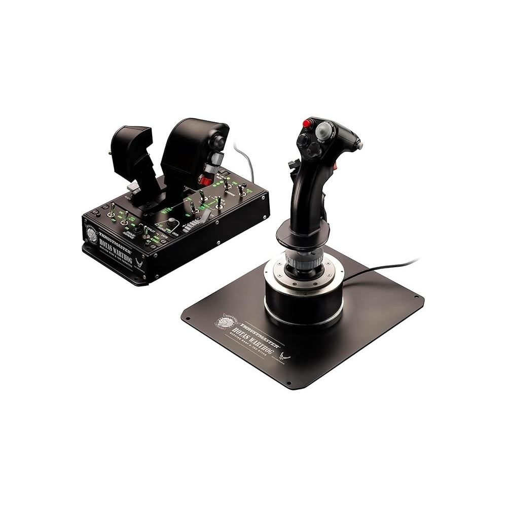 Thrustmaster Hotas Warthog Flight Stick, Throttle And Control Panel For Flight Simulation, Official Replica Of The U.S Air Force A-10C Aircraft Compatible With Pc
