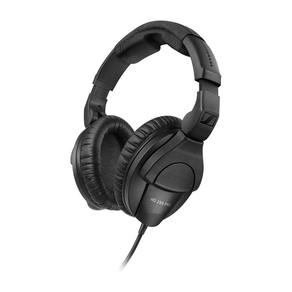 Sennheiser Hd 280 Pro Closed-Back Around-Ear Collapsible Professional Studio Monitoring Headphones, For Recording And Mixing, 64 Ohms, Includes 6.3Mm Stereo Jack Adaptor And 3M Coiled Cable