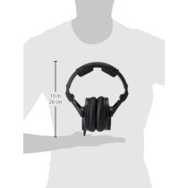 Sennheiser Hd 280 Pro Closed-Back Around-Ear Collapsible Professional Studio Monitoring Headphones, For Recording And Mixing, 64 Ohms, Includes 6.3Mm Stereo Jack Adaptor And 3M Coiled Cable