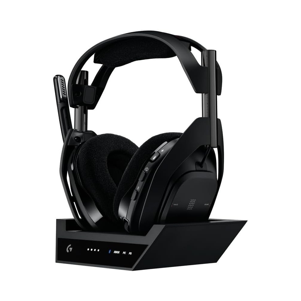 Logitech G Astro A50 X Lightspeed Wireless Gaming Headset, Base Station, Pro-G Graphene, Playsync Across Xbox Series X/S, Ps5, Pc/Mac, Bluetooth, Hdmi 2.1 Passthru, Black