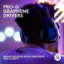 Logitech G Astro A50 X Lightspeed Wireless Gaming Headset, Base Station, Pro-G Graphene, Playsync Across Xbox Series X/S, Ps5, Pc/Mac, Bluetooth, Hdmi 2.1 Passthru, Black