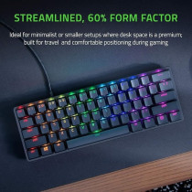 Razer Huntsman Mini Linear Optical Switches (Red) 60 Percent Gaming Keyboard: Chroma Rgb Lighting, Pbt Keycaps, Onboard Memory, Black