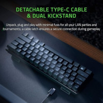 Razer Huntsman Mini Linear Optical Switches (Red) 60 Percent Gaming Keyboard: Chroma Rgb Lighting, Pbt Keycaps, Onboard Memory, Black