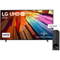 LG 86 Inch UHD UT80 4K Smart TV AI Magic Remote HDR10 WebOS24, Black