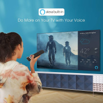 Hisense 65 Inch TV 4K UHD Smart TV, With Dolby Vision HDR, DTS Virtual X, YouTube, Netflix, Freeview Play And Alexa Built-in, Bluetooth And WiFi Black Model 65A61GTUK