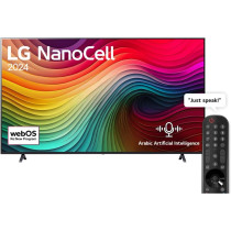 LG 86 Inch NanoCell NANO81 4K Smart TV AI Magic Remote HDR10 webOS24 2024 Black