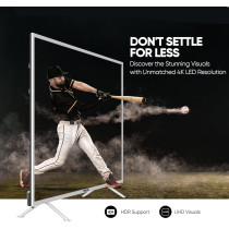 Nikai 75 Inch 4K UHD Android TV, Android 13, Bezel-Free Frameless Design, Powerful A55 Quad-Core Processor, Netflix, Prime Video, YouTube And Web Browsing, UHD75SLEDT