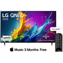 LG 55 Inch QNED QNED80 4K Smart TV AI Magic Remote HDR10 webOS24 2024 Black
