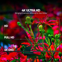 Nikai 55Inch Ultra HD 4K Smart LED TV, Android 14, Built-in WiFi, 60Hz Refresh Rate, Quad-Core Processor, 3 HDMI Ports, 2 USB Ports, Slim Frame, UHD5510SLED