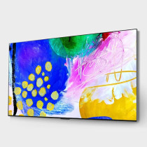 LG OLED evo TV 65 Inch G2 series, Gallery Design 4K Cinema HDR webOS22 With ThinQ AI Pixel Dimming, Black, OLED65G26LA-AMAG