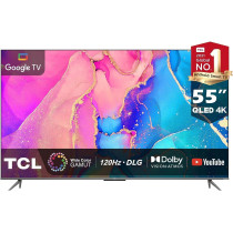 TCL 55 Inch TV 4K Ultra HD QLED Smart TV Dolby Vision IQ-Atmos HDR 10+ Game Master Wide Colour Gamut Onkyo Audio Quantum Dot Technology