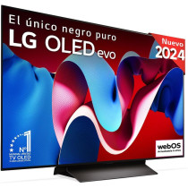 LG Evo OLED 48 Inch 4K UHD Smart TV, Black/Brown