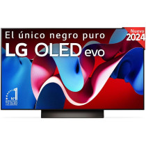 LG Evo OLED 48 Inch 4K UHD Smart TV, Black/Brown