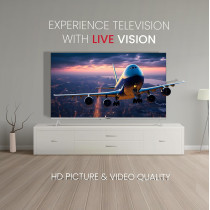 Nobel 65 Inch 4K UHD Frameless Smart LED TV, Black