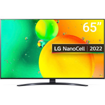 LG NanoCell TV 65 Inch NANO79 Series 4K Active HDR WebOS22 With ThinQ AI, Black