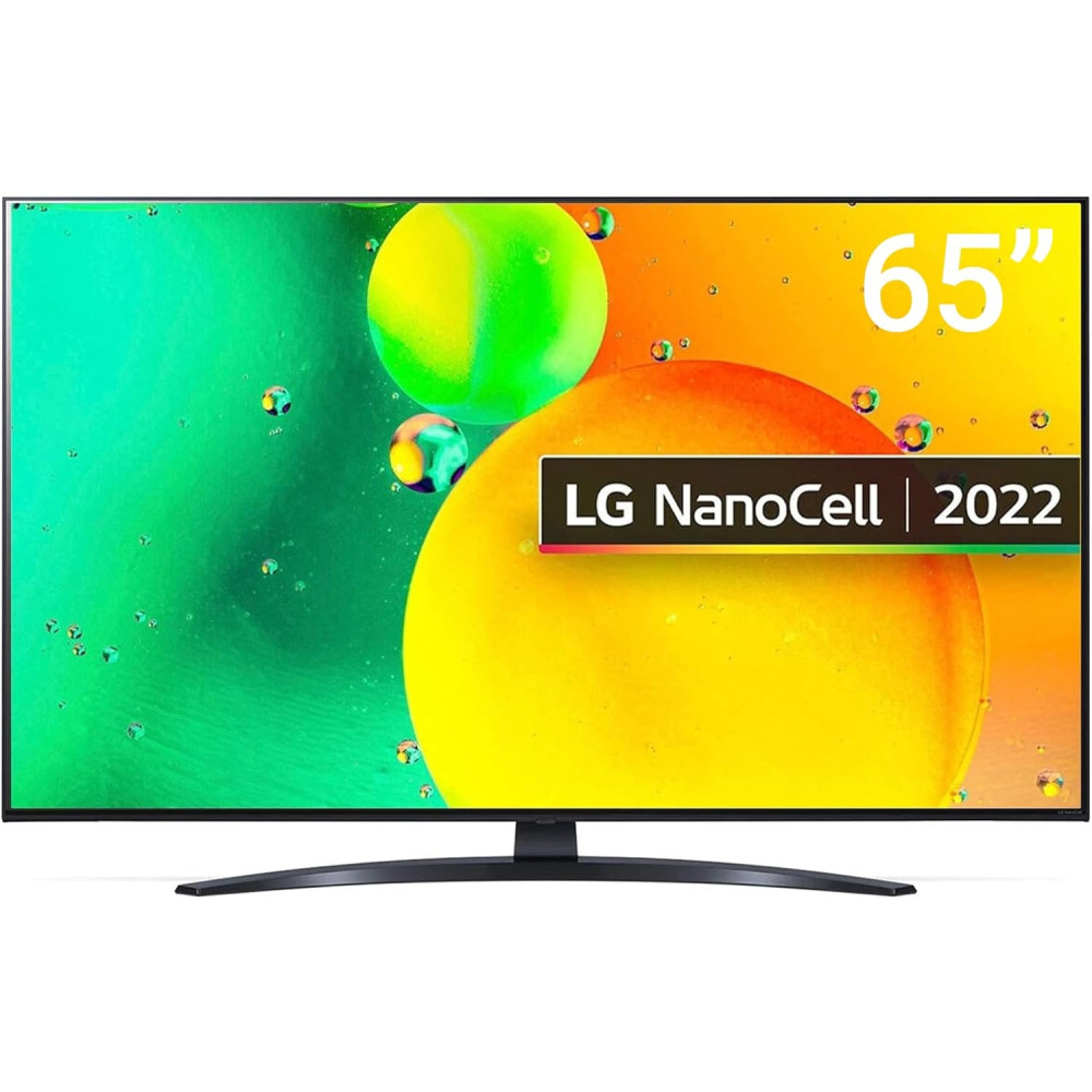 LG NanoCell TV 65 Inch NANO79 Series 4K Active HDR WebOS22 With ThinQ AI, Black