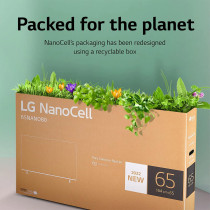 LG NanoCell TV 65 Inch NANO79 Series 4K Active HDR WebOS22 With ThinQ AI, Black